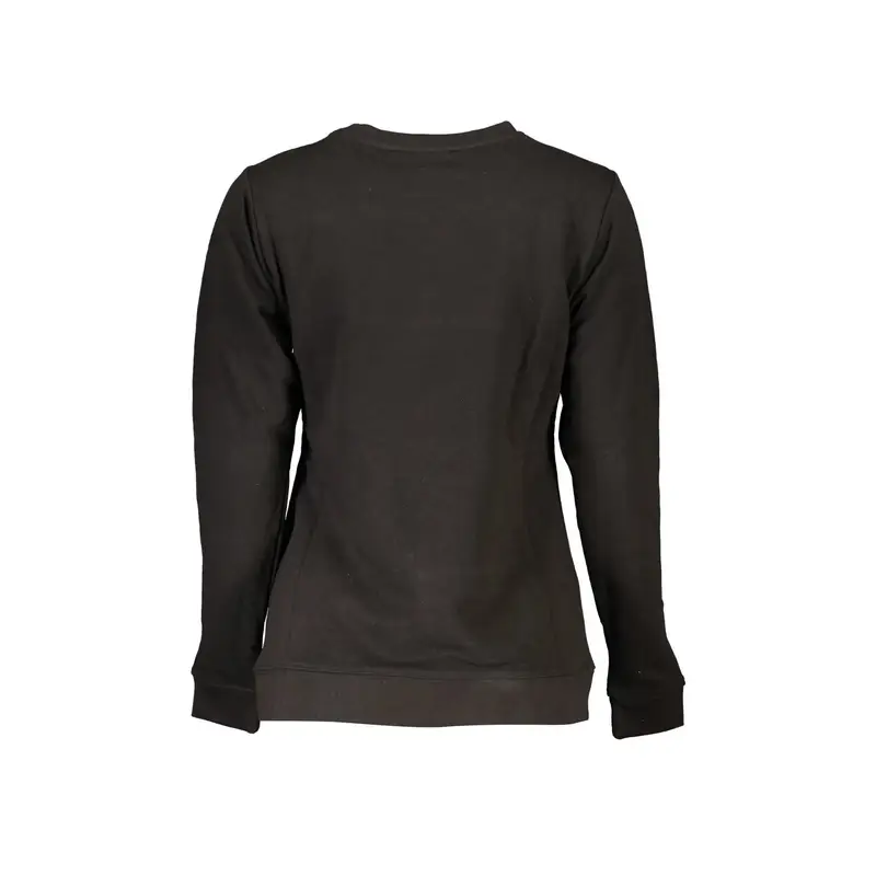 Felpa Maniche Lunghe Donna Nera Stampa Nero miniatura 2