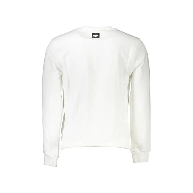 Felpa Maniche Lunghe Uomo Bianca Ricamo Bianco miniatura 2