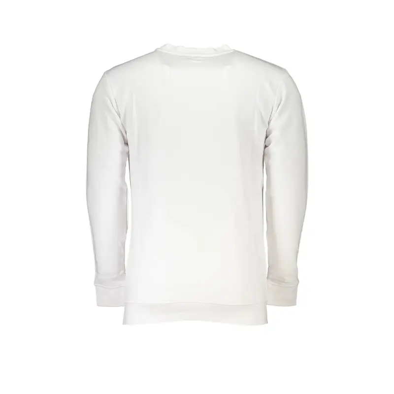 Felpa Maniche Lunghe Uomo Bianca Stampa Logo Bianco miniatura 2