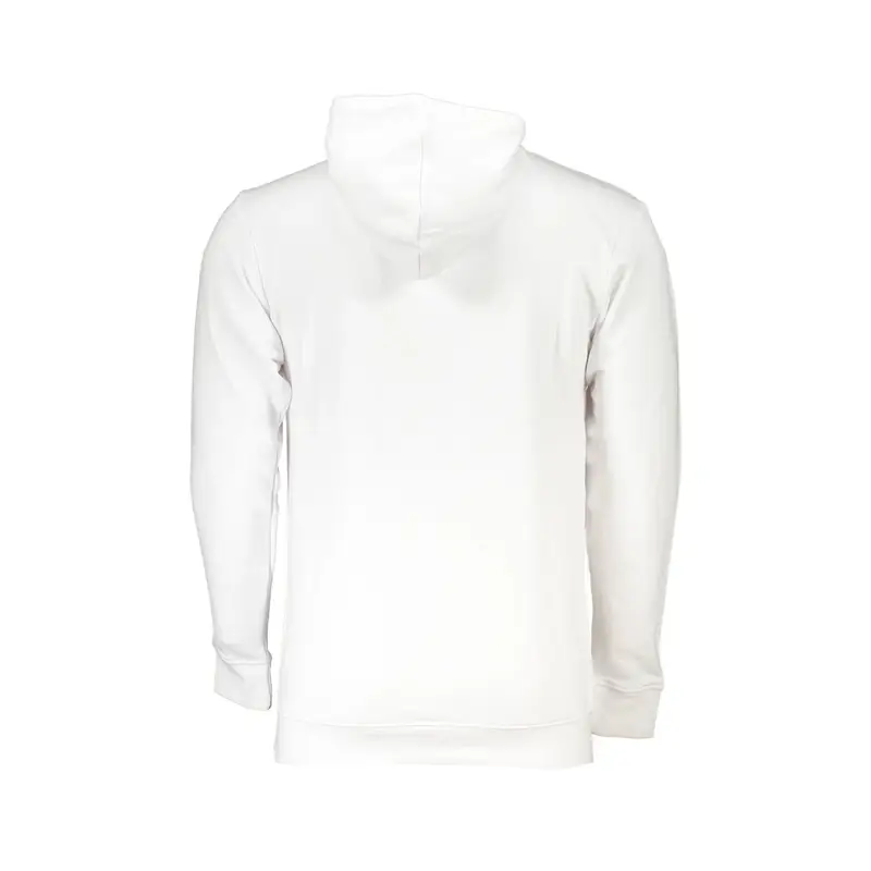 Felpa Maniche Lunghe Uomo Bianca Stampa Logo Bianco miniatura 2