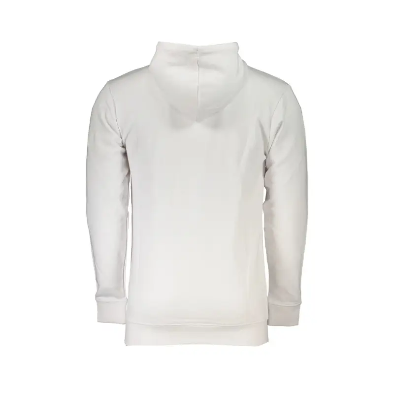 Felpa Maniche Lunghe Uomo Bianca Stampa Logo Bianco miniatura 2