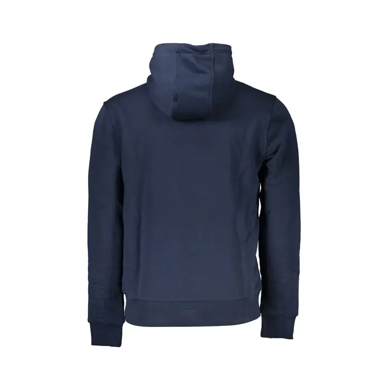 Felpa Maniche Lunghe Uomo Blu Stampa miniatura 2