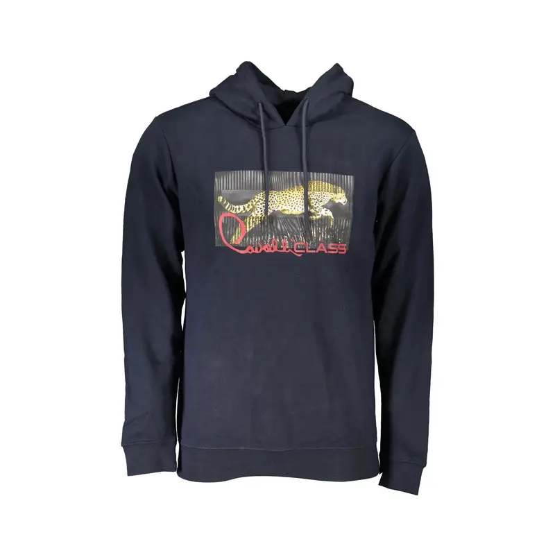 Felpa Maniche Lunghe Uomo Blu Stampa