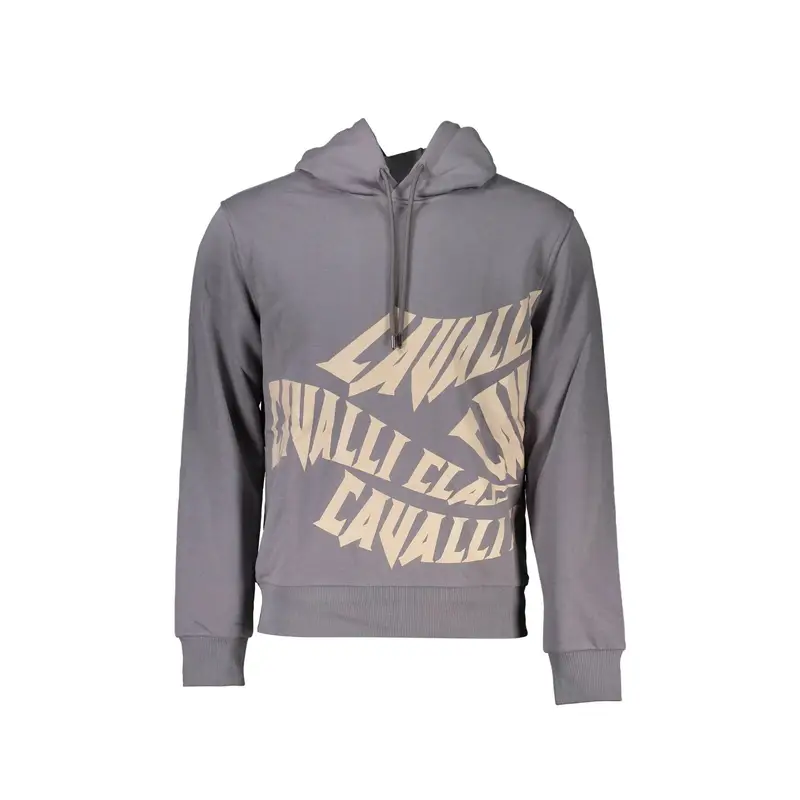 Felpa Maniche Lunghe Uomo Grigia Stampa Logo Grigio