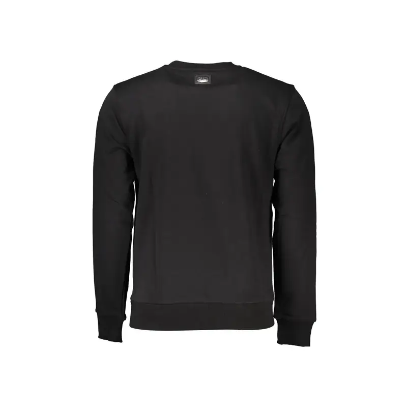 Felpa Maniche Lunghe Uomo Nera Ricamo Nero miniatura 2