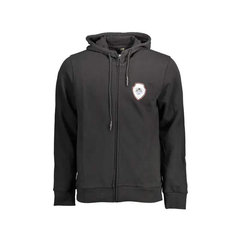Cavalli Class Felpa Uomo Nera con Zip e Cappuccio