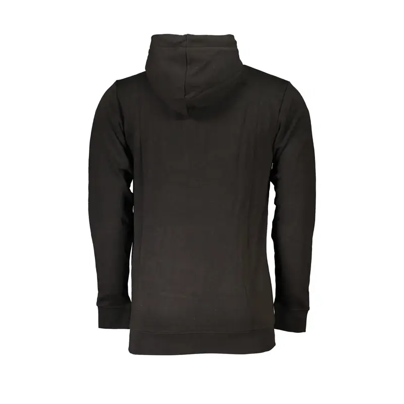 Felpa Maniche Lunghe Uomo Nera Zip Nero miniatura 2