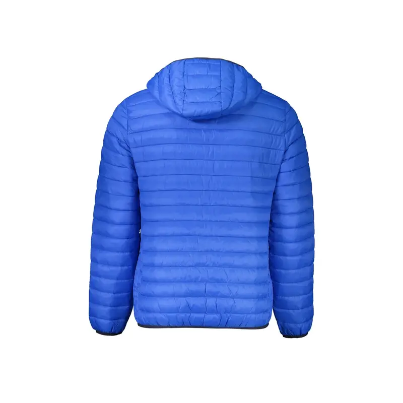 Giubbotto Uomo Blu con Cappuccio e Imbottitura Leggera miniatura 2