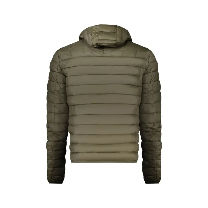 Giubbotto Uomo Verde con Cappuccio e Imbottitura Leggera miniatura 2