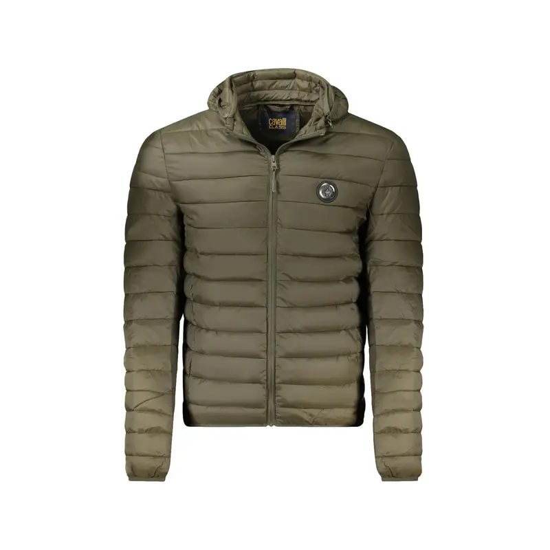 Giubbotto Uomo Verde con Cappuccio e Imbottitura Leggera