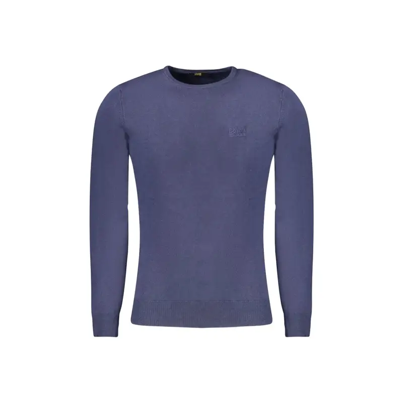 Maglia Uomo Blu Girocollo con Logo