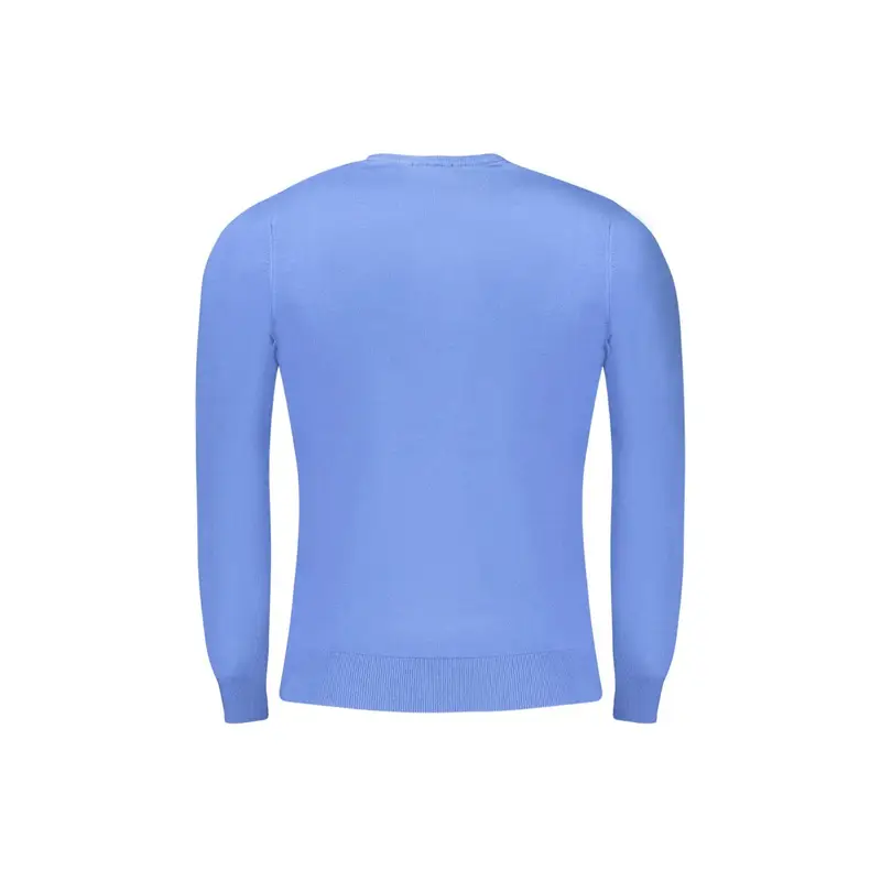 Maglia Uomo Blu Girocollo con Logo miniatura 2