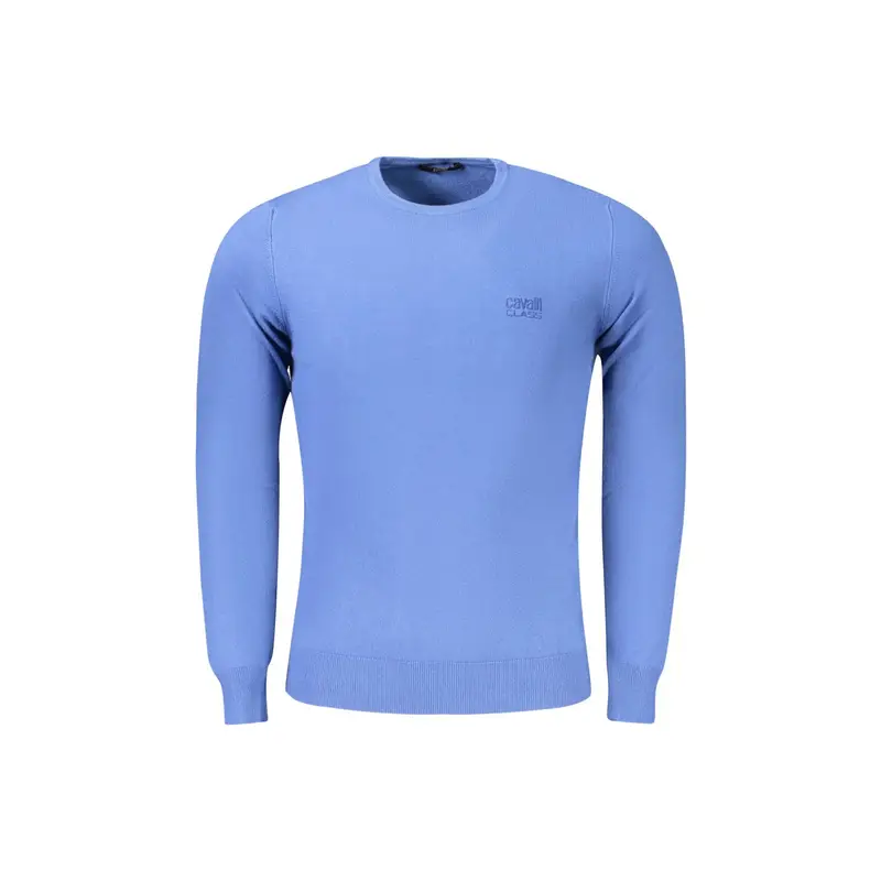 Maglia Uomo Blu Girocollo con Logo