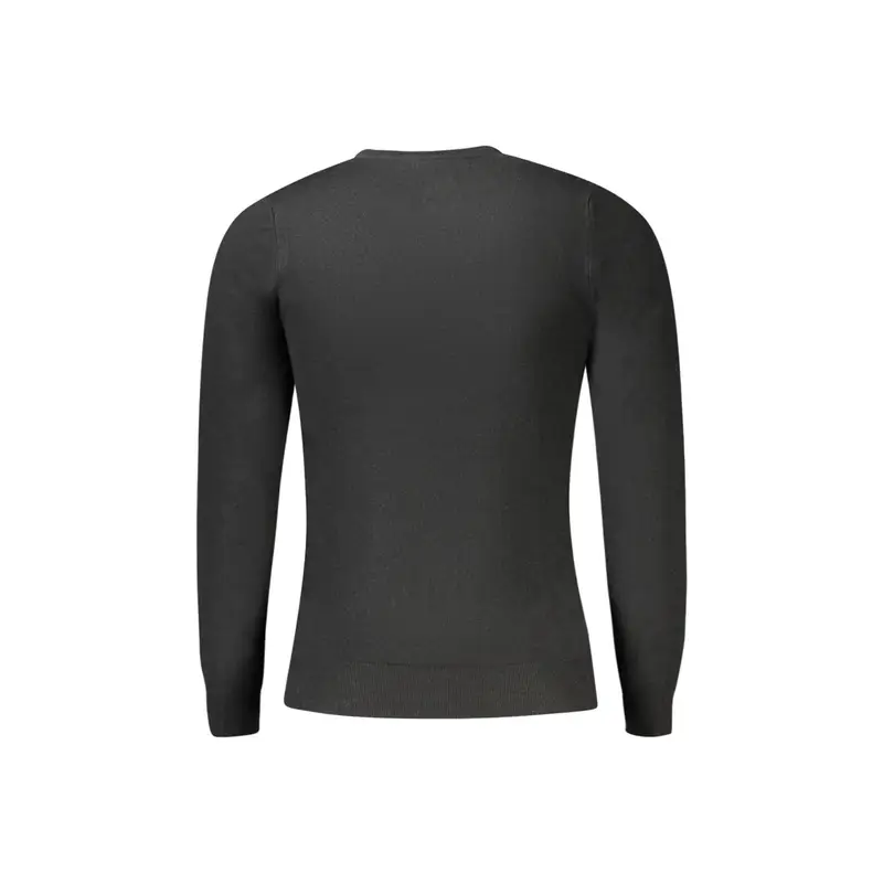 Maglia Uomo Nero Girocollo con Logo miniatura 2