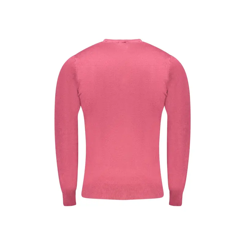 Maglia Uomo Rossa Girocollo con Logo Rosso miniatura 2