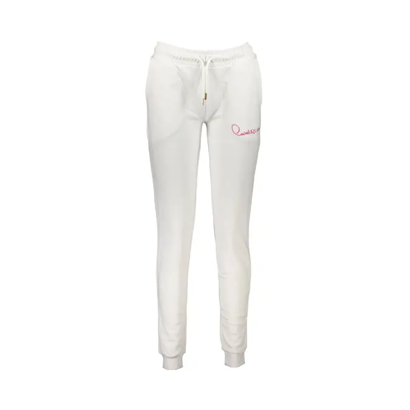 Pantaloni Donna Bianco Ricamo