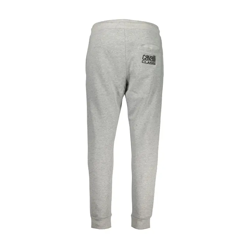 Cavalli Class Pantaloni Uomo Grigio con Ricamo miniatura 2