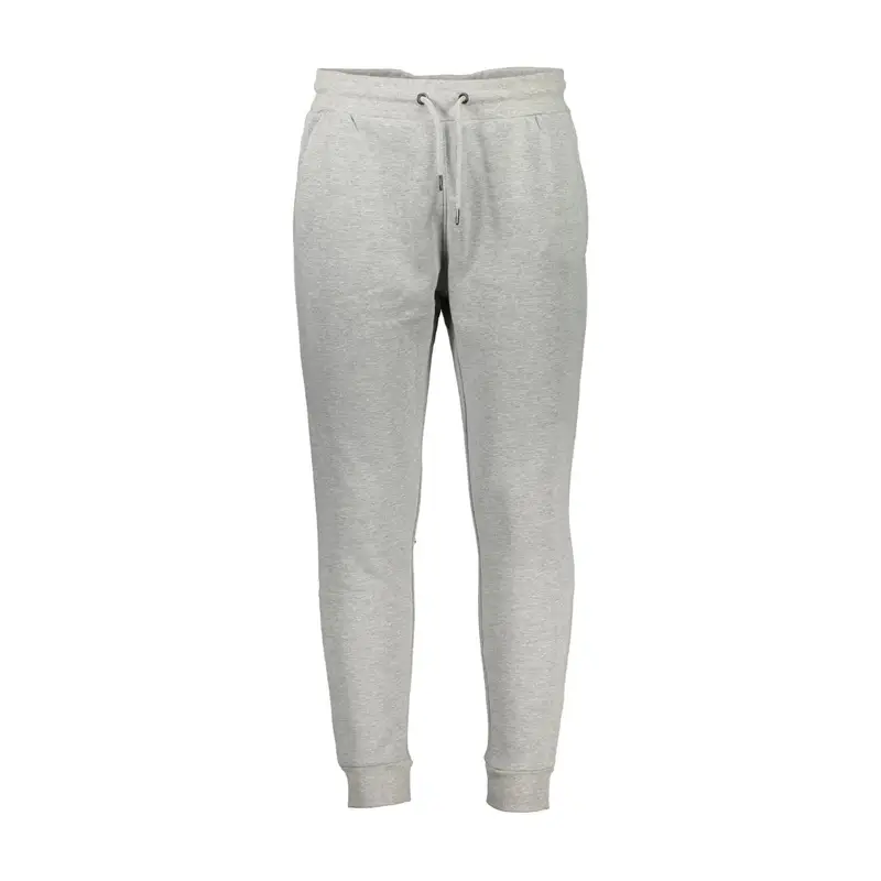 Cavalli Class Pantaloni Uomo Grigio con Ricamo