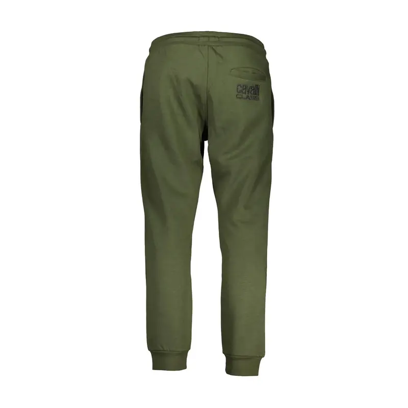 Cavalli Class Pantaloni Uomo Verde con Ricamo miniatura 2