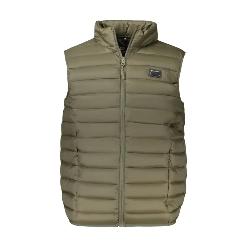 Smanicato Uomo Verde con Logo