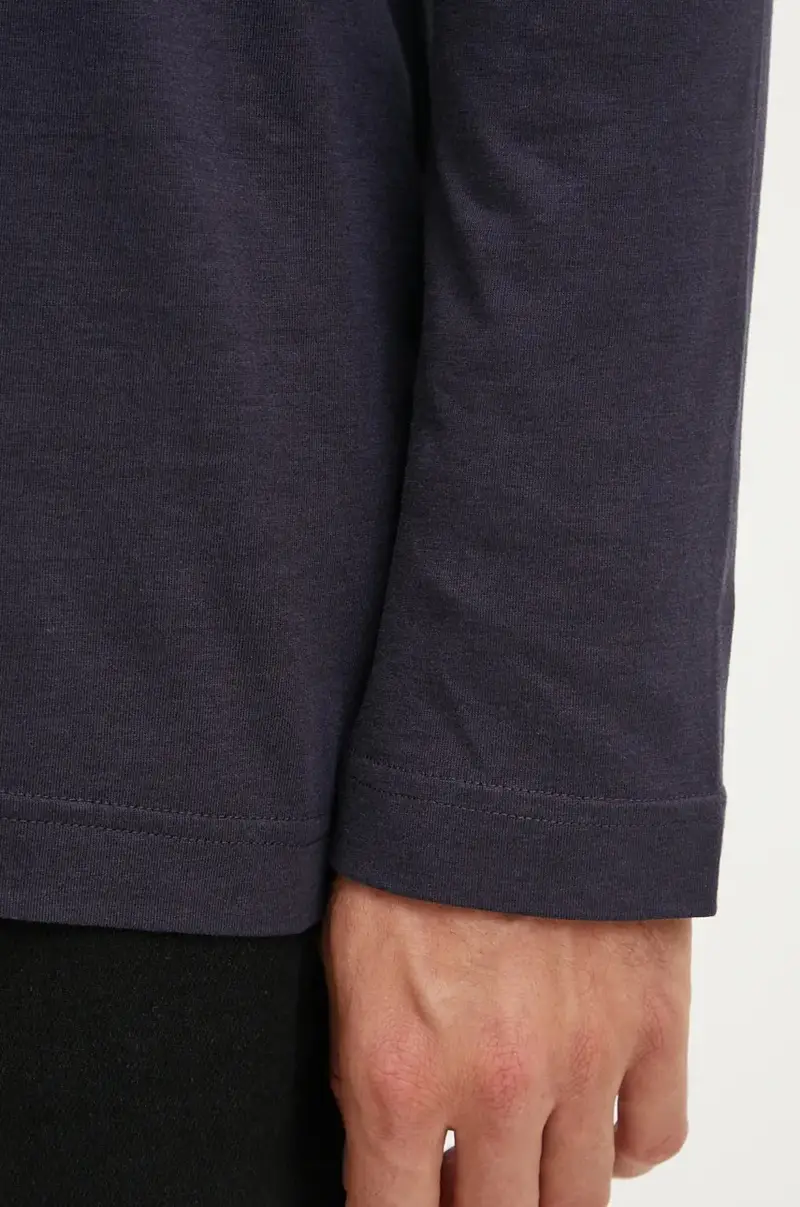 camicia a maniche lunghe uomo colore blu navy MTO018012201 miniatura 5