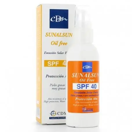 Sunalsun Oil Free Protezione Alta Fp40 75ml Cdm