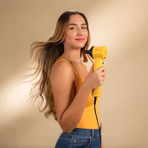 Cecotec Asciugacapelli Ionicare Rockstar Style Yellow. Compatto E Leggero 1500W Con Motore Brushless, 110.000 Rpm miniatura 3