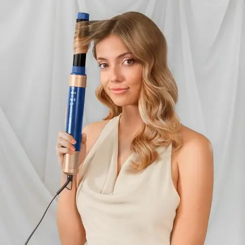 Cecotec Spazzola Aria Calda Modellatore Lisciatore - 14 Testine - Tecnologia Coanda CeramicCare 14in1 AirGlam Blue miniatura 3