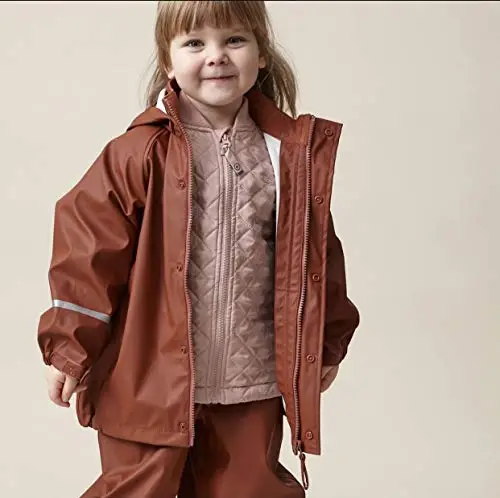 CeLaVi Basic Rainwear Set Giacca da Pioggia, Sequoia, 70 Bambina miniatura 2
