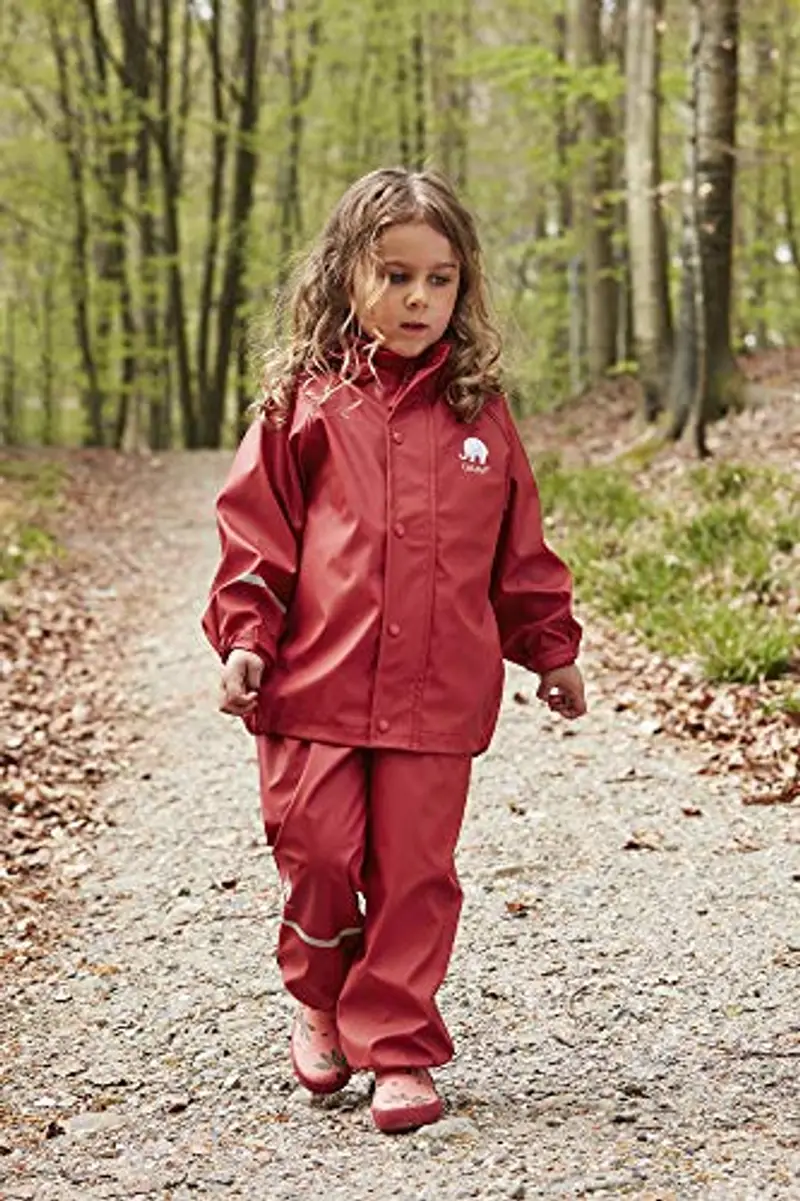 Celavi Basic Rainwear Set-Solid Pu Giacca Antipioggia, Baked Apple, 119/127 cm/6-7 Anni Unisex miniatura 2