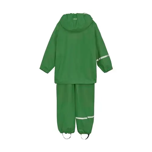 Celavi Basic Rainwear Set-Solid Pu Giacca Antipioggia, Elm Green, 3-4 Anni Unisex miniatura 2