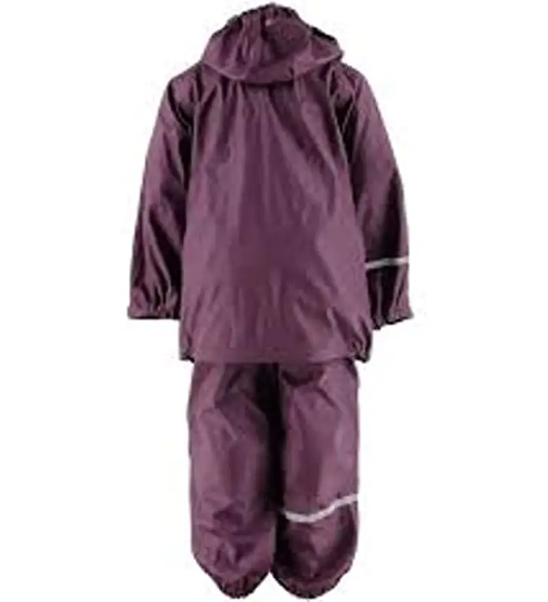 CeLaVi Zweiteiliger Regenanzug in Vielen Farben, Giacca Impermeabile Bambina, Viola (Blackberry Wine 666), 10 (Taglia Unica: 110) miniatura 3