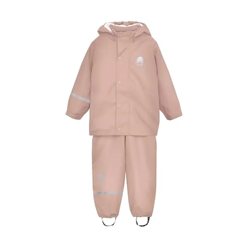 CeLaVi Zweiteiliger Regenanzug in Vielen Farben Giacca Impermeabile, Rosa (Misty Rose 524), 4 (Taglia Unica: 80) Bimba