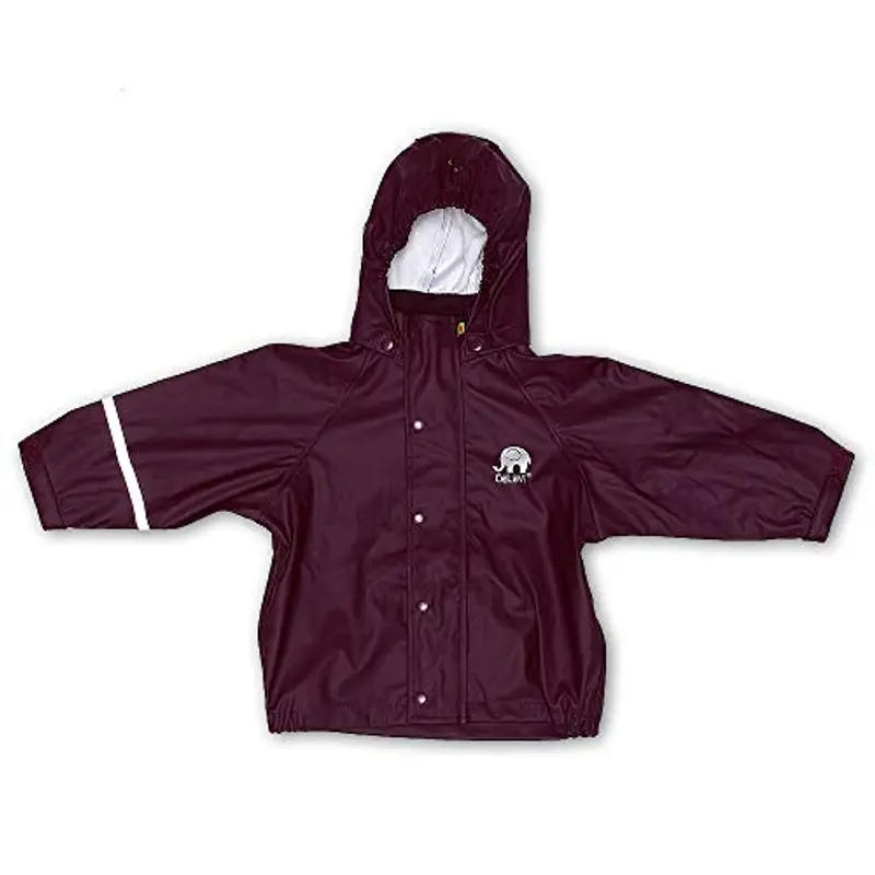 CeLaVi Zweiteiliger Regenanzug in Vielen Farben Giacca Impermeabile, Viola (Blackberry Wine 666), 4 (Taglia Unica: 80) Bimba miniatura 3