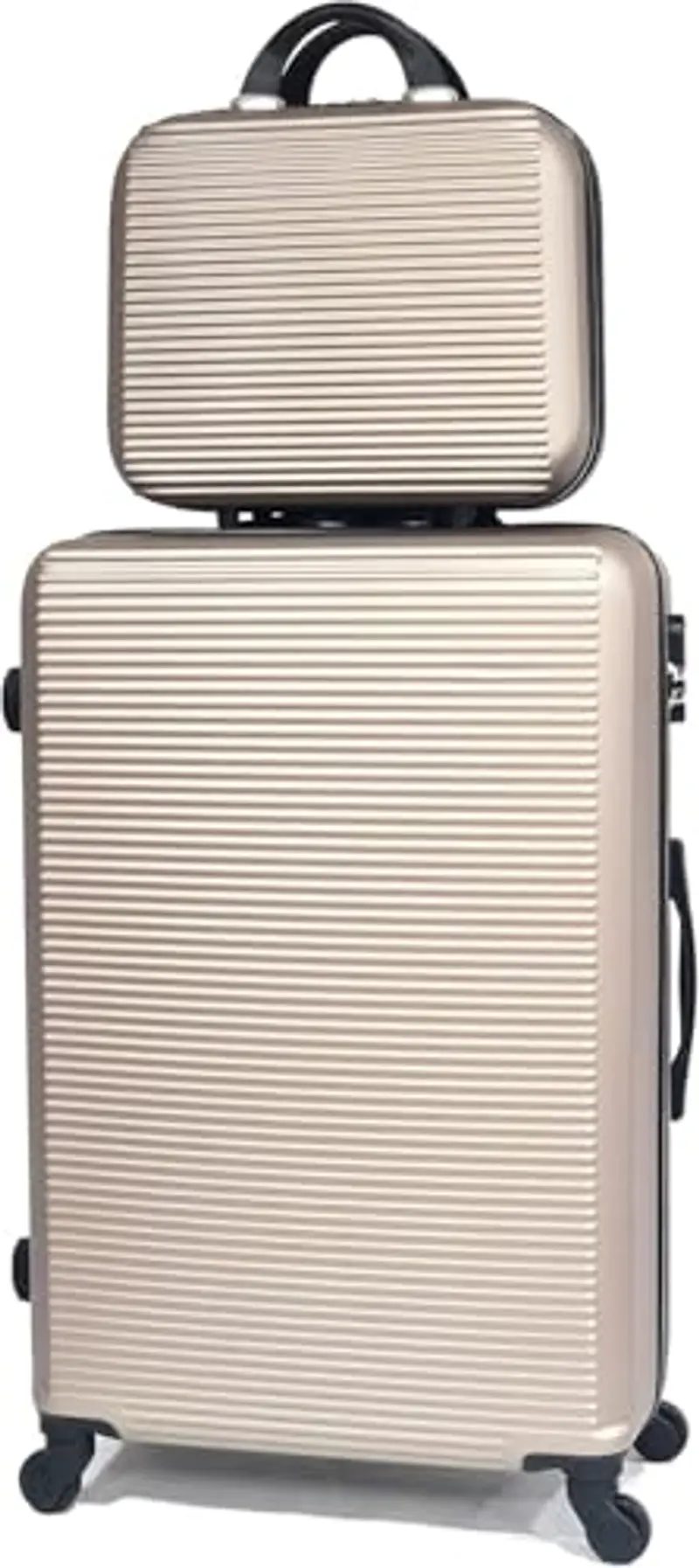 CELIMS - Valigia Bagaglio a Mano Champagne Approvata da Oltre 100 Compagnie Aeree | Ultra Leggera e Rigida | Trolley Bagaglio a Mano 55x40x20 | Bagaglio a Mano
