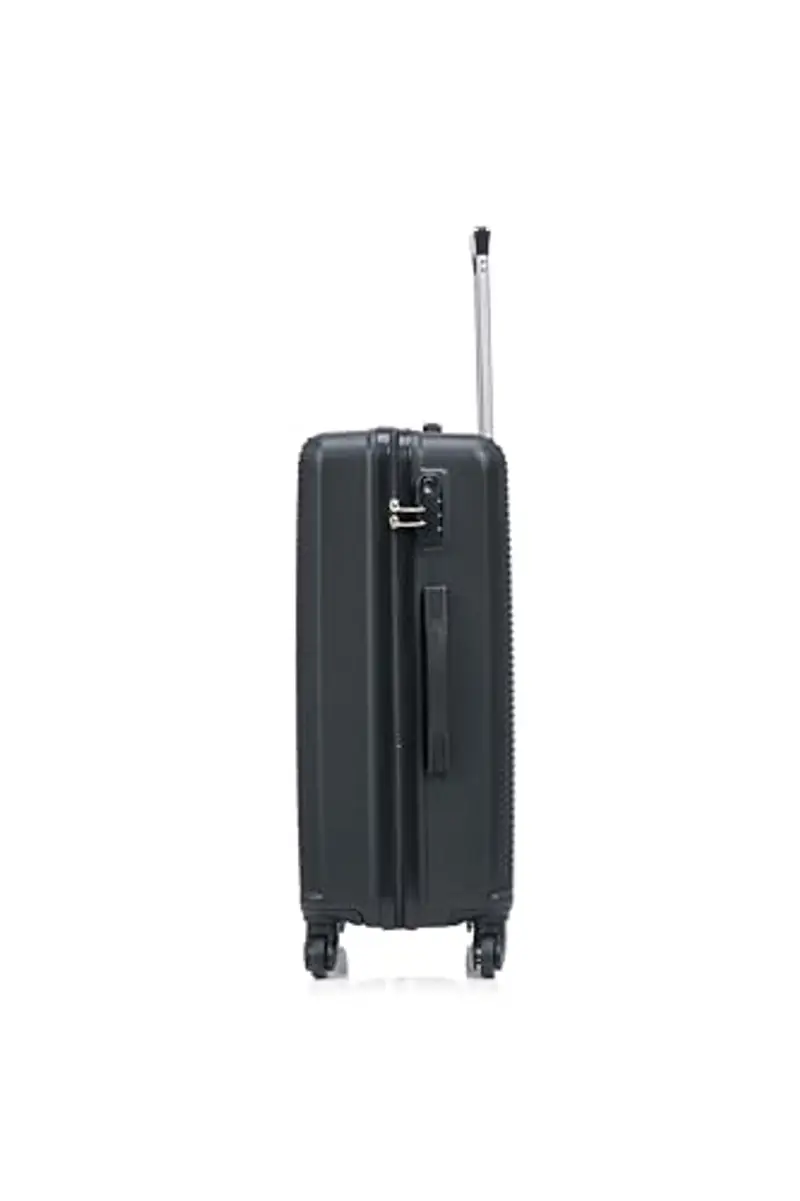 CELIMS - Valigia Grande 23 kg Rigida Leggera | Valigia da Stiva 75cm Donna | Lucchetto Integrato | ABS | Trolley Grande 75cm con 4 Ruote | Nero miniatura 3