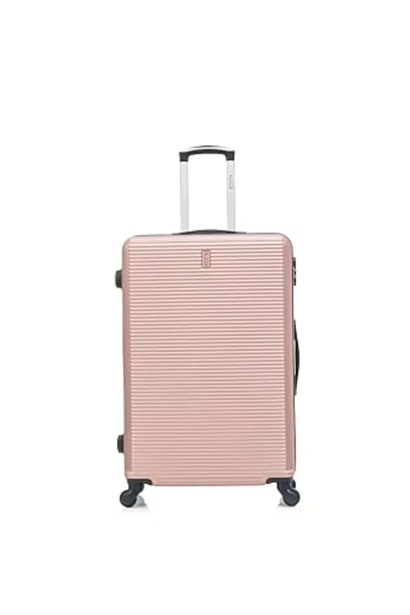 CELIMS - Valigia Grande 23 kg Rigida Oro Rosa Leggera | Valigia da Stiva 75cm Donna | Lucchetto Integrato | ABS | Trolley Grande 75cm con 4 Ruote miniatura 2