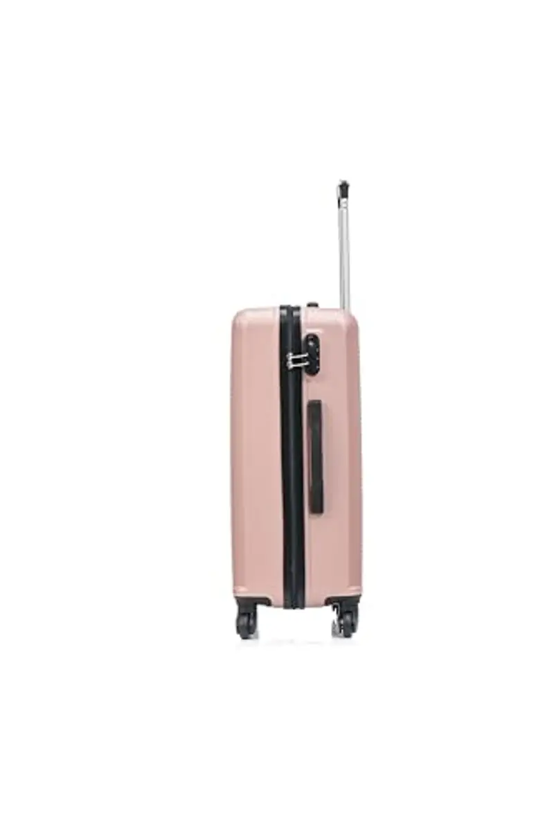 CELIMS - Valigia Grande 23 kg Rigida Oro Rosa Leggera | Valigia da Stiva 75cm Donna | Lucchetto Integrato | ABS | Trolley Grande 75cm con 4 Ruote miniatura 3