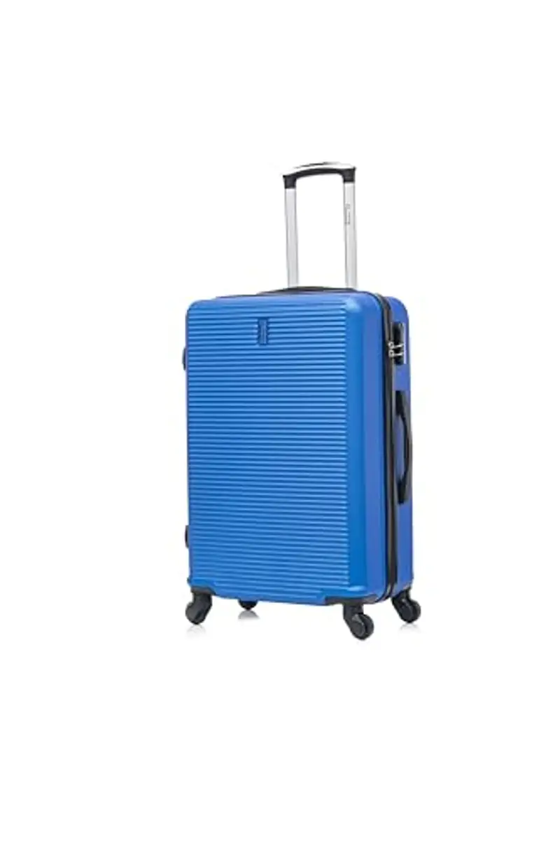 CELIMS - Valigia Media 20 kg Rigida a 4 Ruote Leggera | Valigia da Stiva 65cm | Lucchetto Integrato | ABS | Trolley Medio 65cm con 4 Ruote | Blu