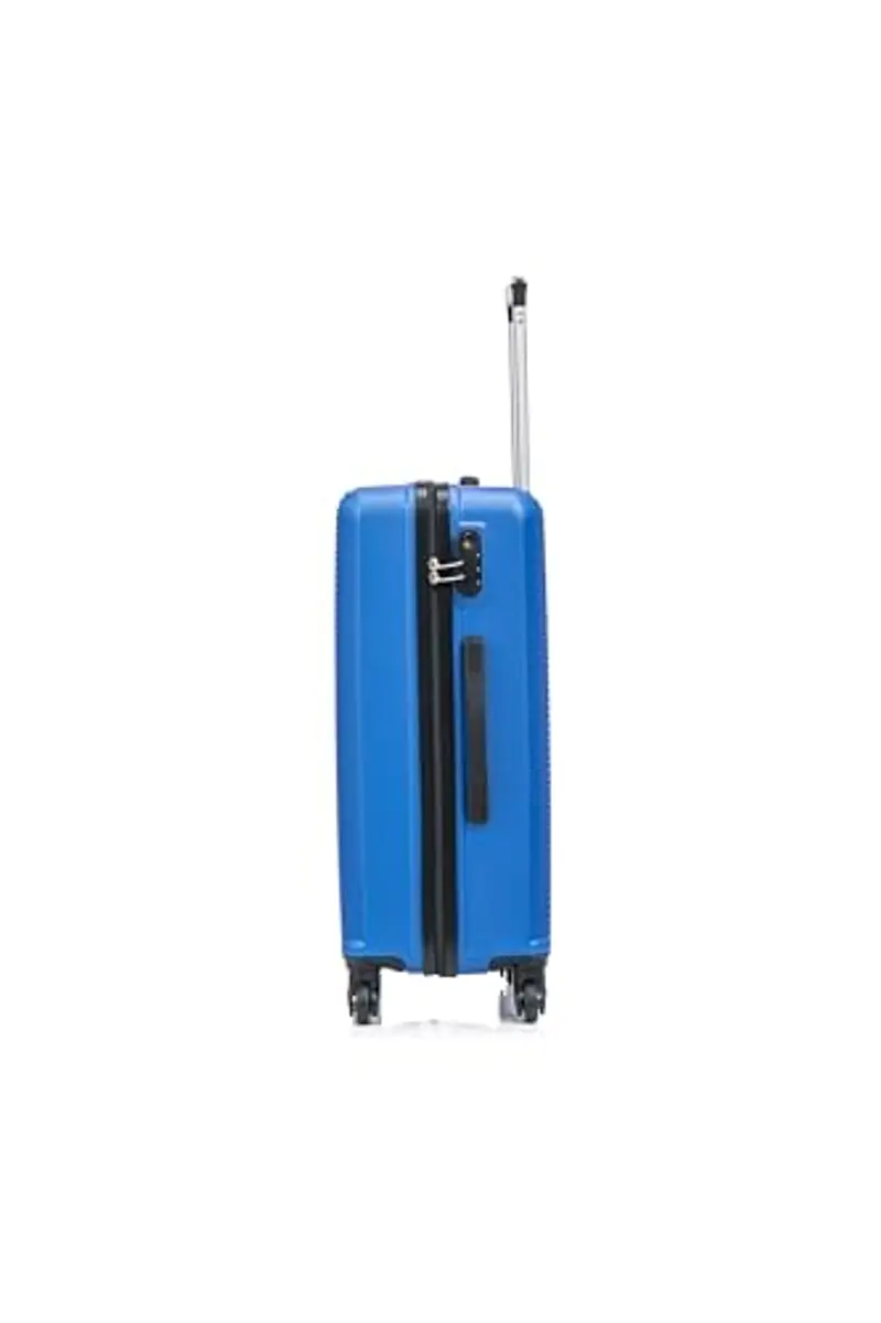 CELIMS - Valigia Media 20 kg Rigida a 4 Ruote Leggera | Valigia da Stiva 65cm | Lucchetto Integrato | ABS | Trolley Medio 65cm con 4 Ruote | Blu miniatura 3