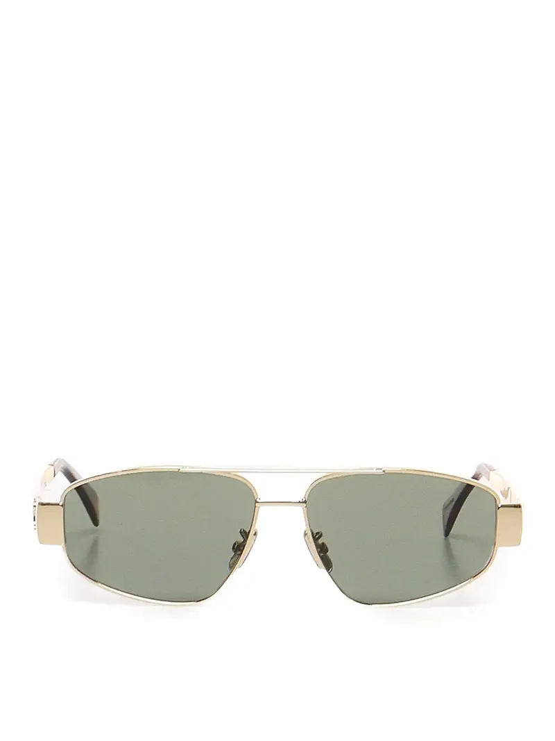 Occhiali da sole Triomphe Metal 03 in metallo Oro