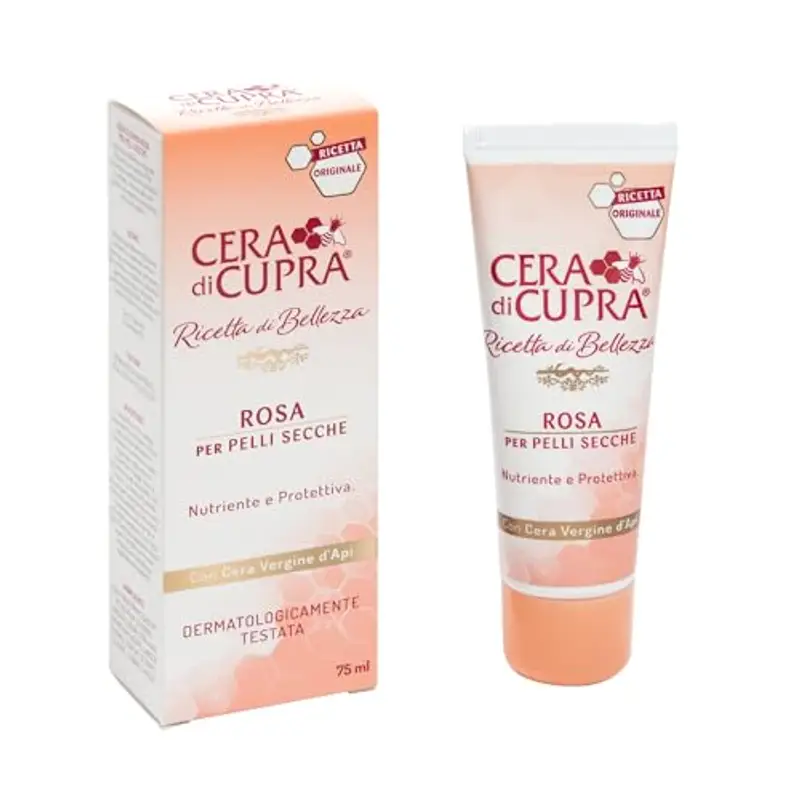 Cera di Cupra, Crema Rosa Formulazione Tradizionale, con Cera Vergine d'Api, Ricca di Componenti Protettivi, ad Azione