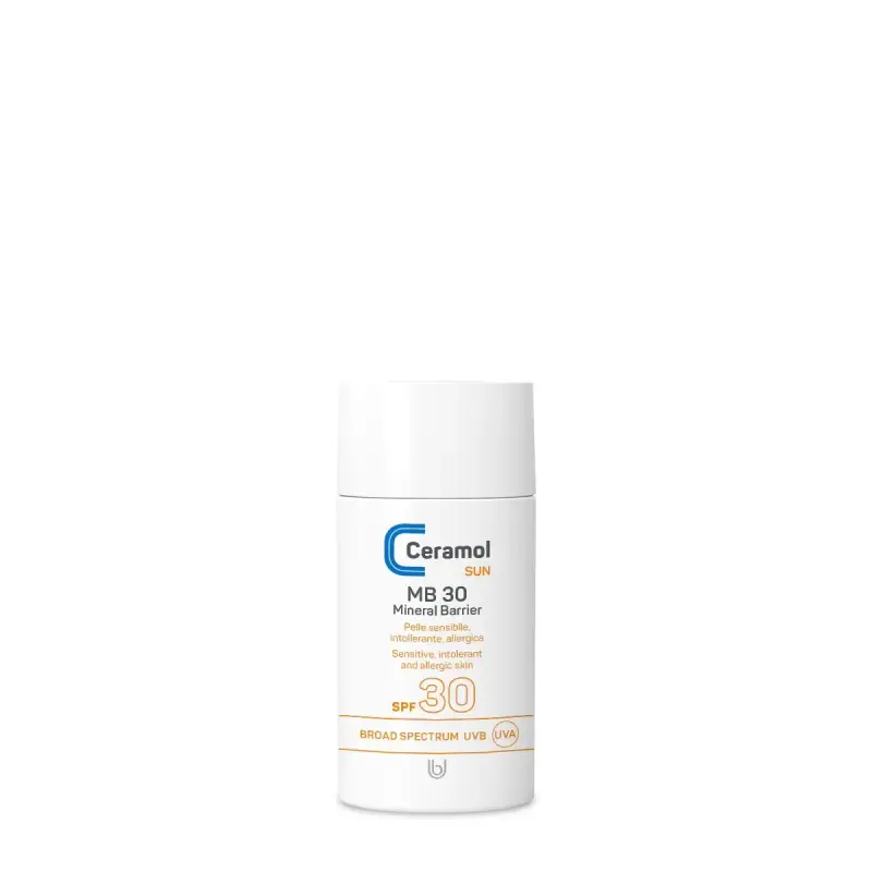 Ceramol SUN MB 30 MINERAL BARRIER - Crema solare,Protezione solare viso,Solari alta protezione