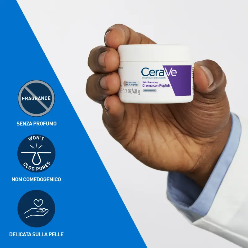 Anti-età Skin Renewing Crema Viso con Complesso di Peptidi - Trattamento antietà pelli mature, Crema antirughe, Crema idratante viso miniatura 4