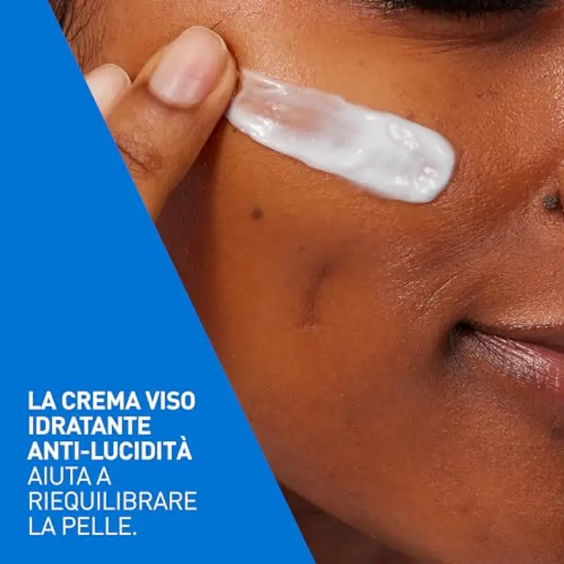 CeraVe Crema Gel Idratante Anti Lucidità, Per Pelli Grasse, Miste e a Tendenza Acneica, Effetto Matte, Pelle Idratata, Tecnologia Sebo-Assorbente, Con Acido Ialuronico, Ceramidi e Niacinamide, 52 ml miniatura 2