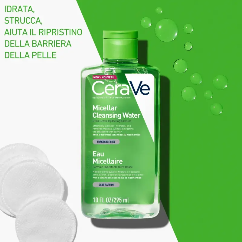 Detergenti Acqua Micellare con 3 ceramidi essenziali - Acqua micellare miniatura 2