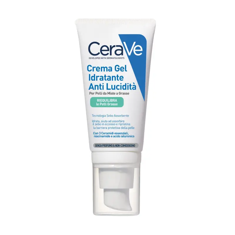 Idratanti Crema Viso Idratante Anti-lucidità Pelle Grassa e Mista - Crema idratante viso,Crema viso pelle grassa