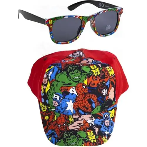 CERDÁ LIFE'S LITTLE MOMENTS Gorra Set Gafas De sol Av Summer 2025 Cappellino da Baseball, Avengers, Taglia Unica Unisex