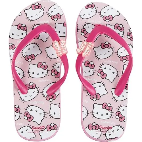 CERDÁ LIFE'S LITTLE MOMENTS Infradito bambini Sandali comodi e antiscivolo Hello Kitty Design divertente, rosa, 30/31 EU