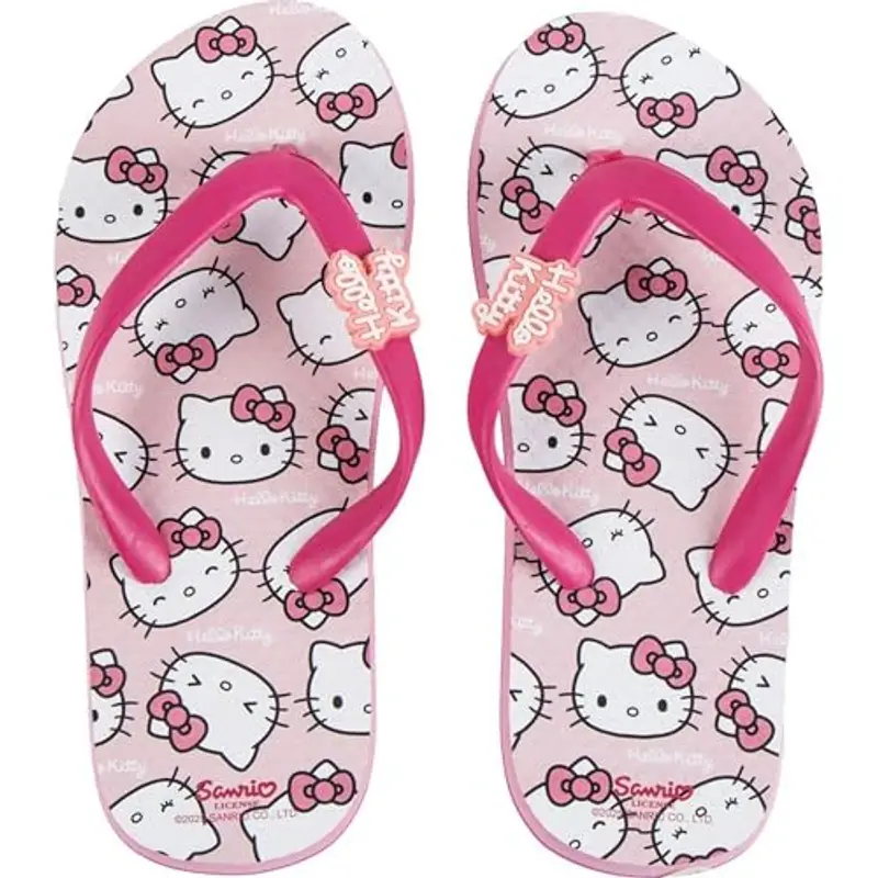 CERDÁ LIFE'S LITTLE MOMENTS Infradito bambini Sandali comodi e antiscivolo Hello Kitty Design divertente, rosa, 32/33 EU